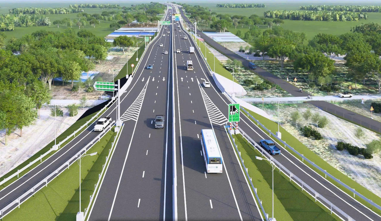 Phối cảnh dự án Vành đai 4 TP.HCM, dự kiến đầu tư từ năm 2026 và thi công trong giai đoạn 2026 - 2029.