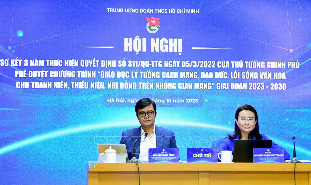 Hội nghị sơ kết, đánh giá kết quả triển khai Quyết định số 311/QĐ-TTg ngày 05/3/2022 của Thủ tướng Chính phủ phê duyệt Chương trình “Giáo dục lý tưởng cách mạng, đạo đức, lối sống văn hóa cho thanh niên, thiếu niên, nhi đồng trên không gian mạng giai đoạn 2023 – 2030”