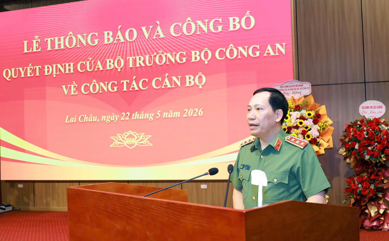 Thứ trưởng Lê Văn Tuyến phát biểu tại buổi lễ.