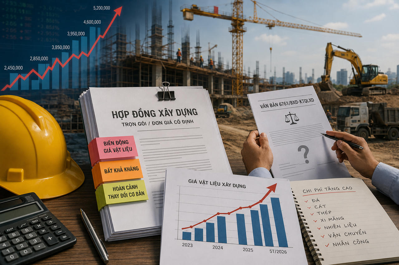 Bộ Xây dựng “mở đường” điều chỉnh hợp đồng khi giá vật liệu tăng mạnh: Vì sao nhà thầu vẫn lo?