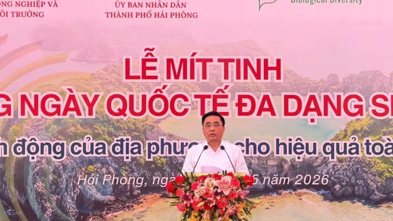 Ông Nguyễn Quốc Trị, Thứ trưởng Bộ Nông nghiệp và Môi trường phát biểu tại buổi lễ.