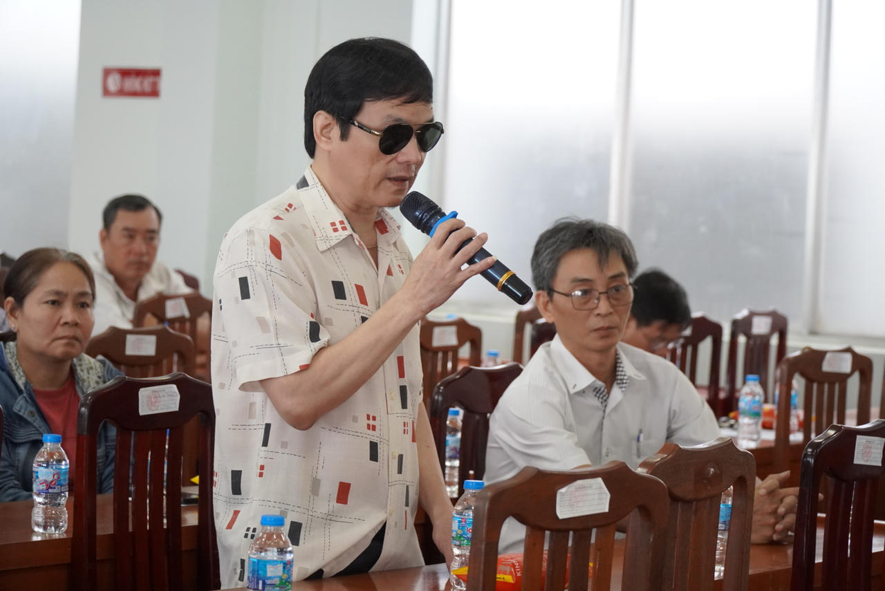 Đại diện hộ kinh doanh trình bày một số vướng mắc