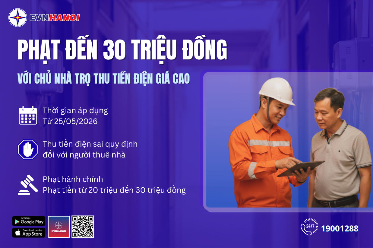 EVNHANOI khuyến nghị người thuê nhà cần chủ động tìm hiểu quy định về giá bán lẻ điện sinh hoạt