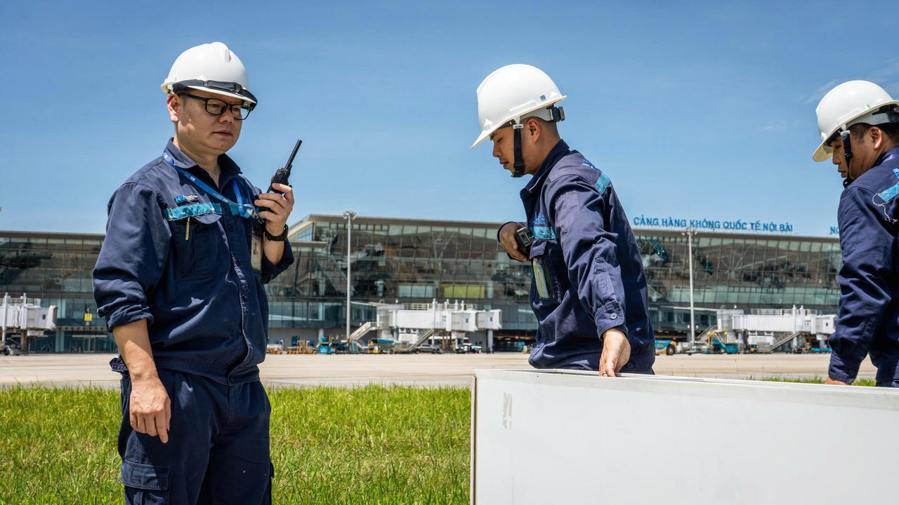 Hoạt động đảm bảo an toàn bay diễn ra thế nào khi sân bay Nội Bài lên đến 71°C? 