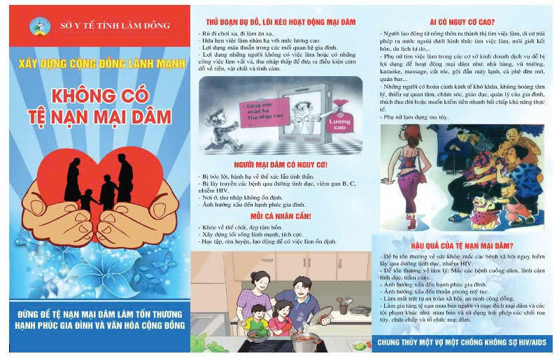 Lâm Đồng tiếp tục đẩy mạnh, đa dạng hoá hoạt động tuyên truyền phòng chống mại dâm.