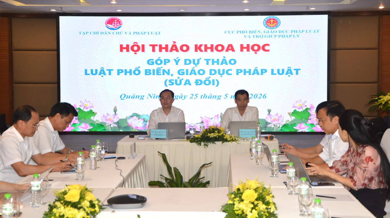 Hội thảo khoa học góp ý Dự thảo Luật Phổ biến, giáo dục pháp luật tại Quảng Ninh
