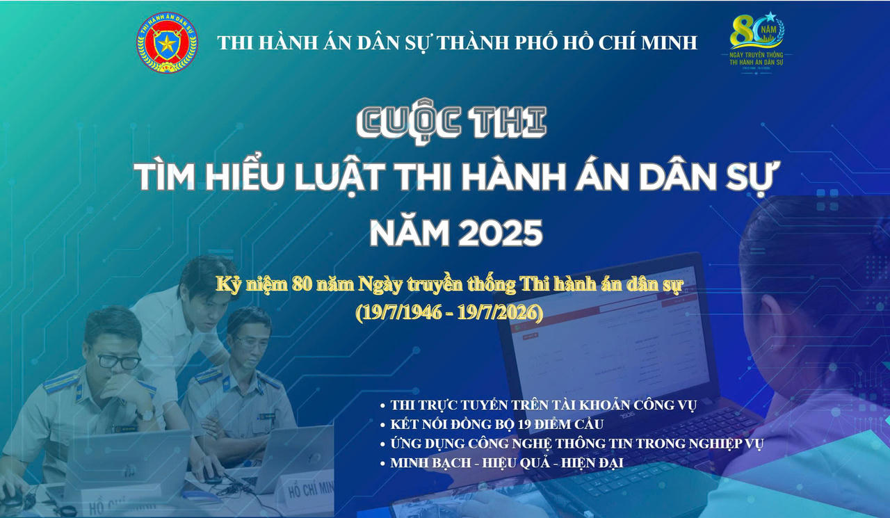 TP. Hồ Chí Minh: Tổ chức Hội thi “Tìm hiểu Luật Thi hành án dân sự năm 2025”