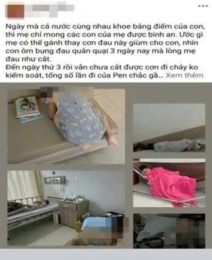 Thông tin người dân phản ánh trên MXH về các trường hợp nghi ngờ ngộ độc thực phẩm.