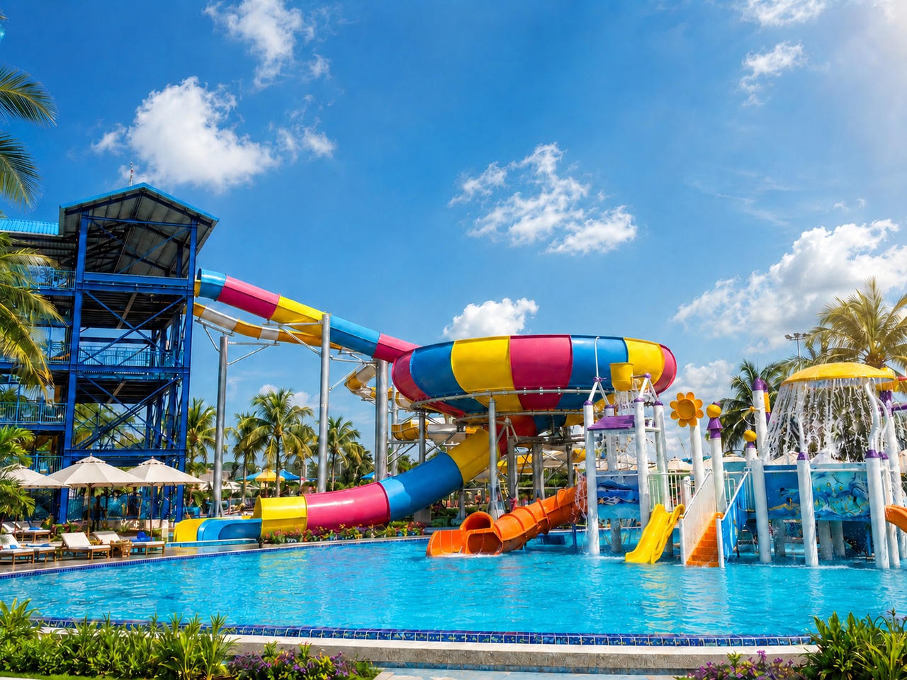 TTC Trảng Bàng Aqua Park đáp ứng nhu cầu giải trí cho cả người lớn và trẻ nhỏ.