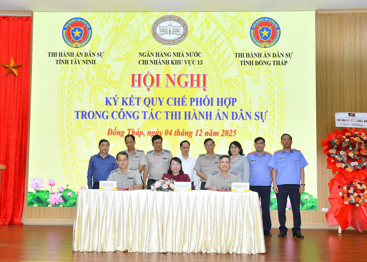 Để tăng cường hiệu quả công tác THADS tỉnh Đồng Tháp còn chủ động ký kết quy chế phối hợp với các ban, ngành liên quan