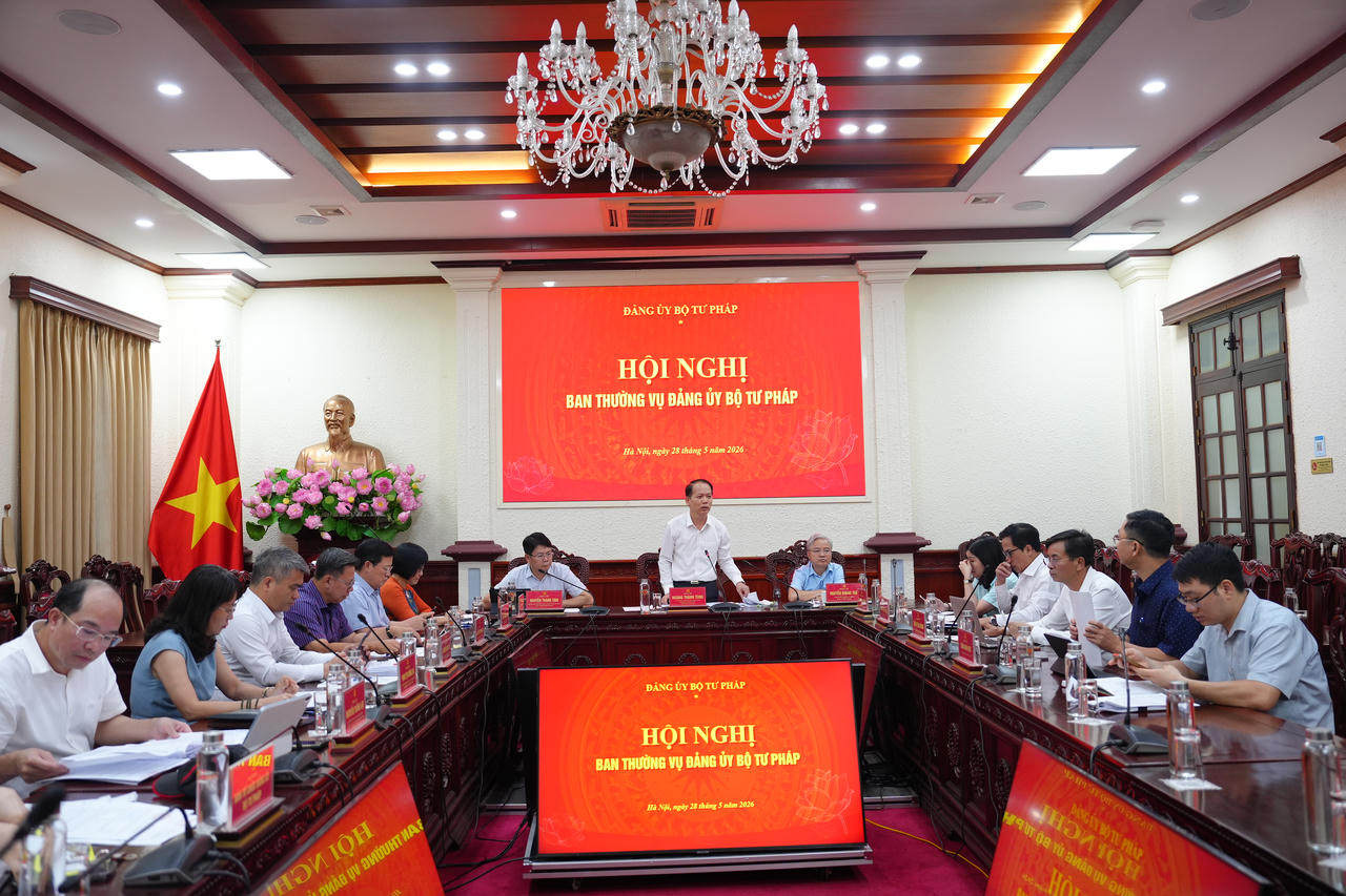 Ban Thường vụ Đảng uỷ Bộ Tư pháp cho ý kiến về nhiều nội dung quan trọng