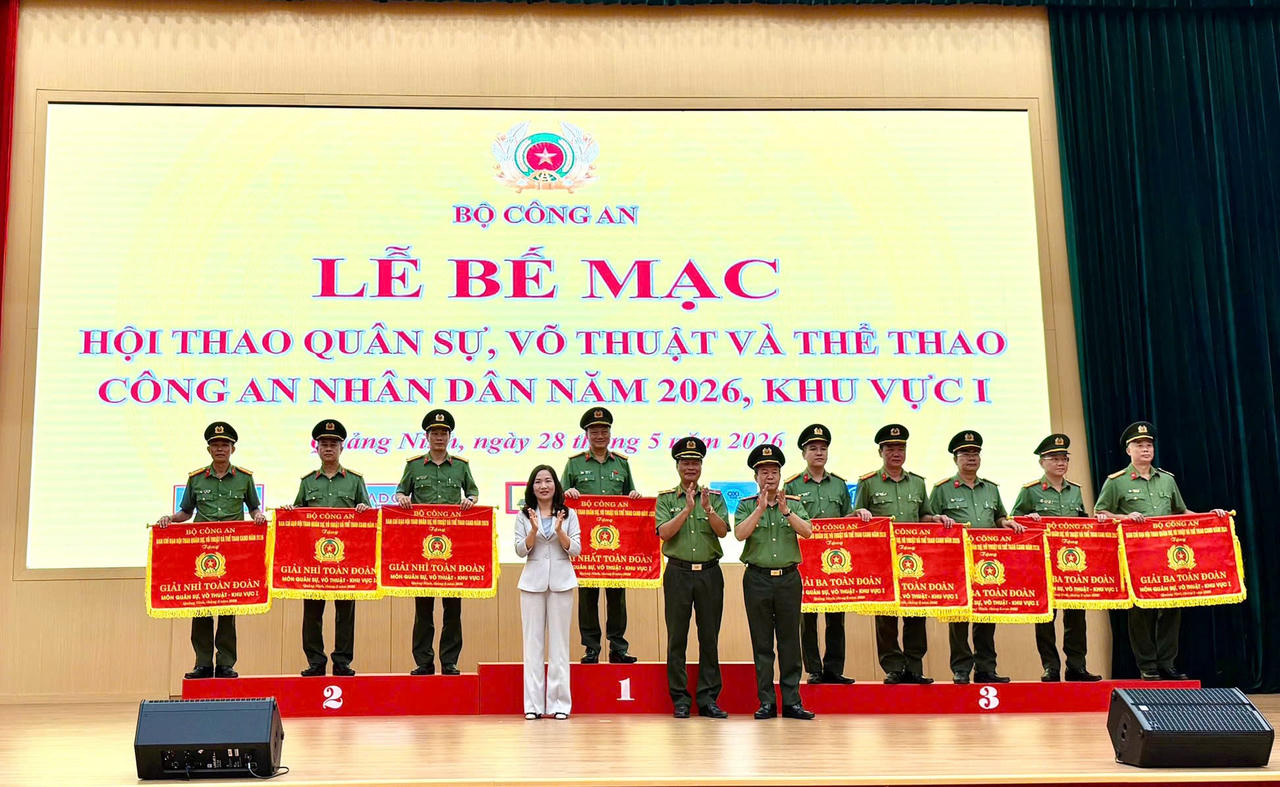 Bế mạc Hội thao Công an nhân dân năm 2026 – Khu vực I tại Quảng Ninh