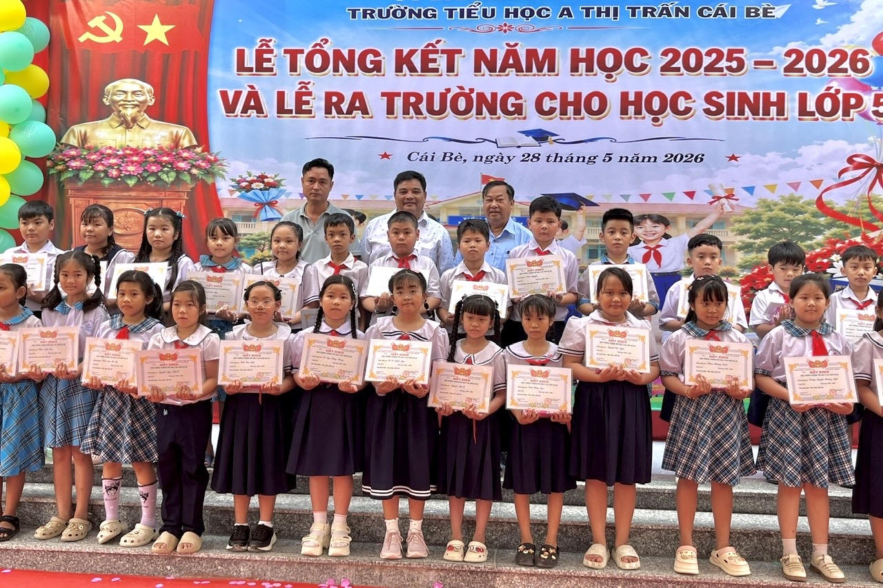 Nhiều dấu ấn nổi bật của Trường Tiểu học A thị trấn Cái Bè