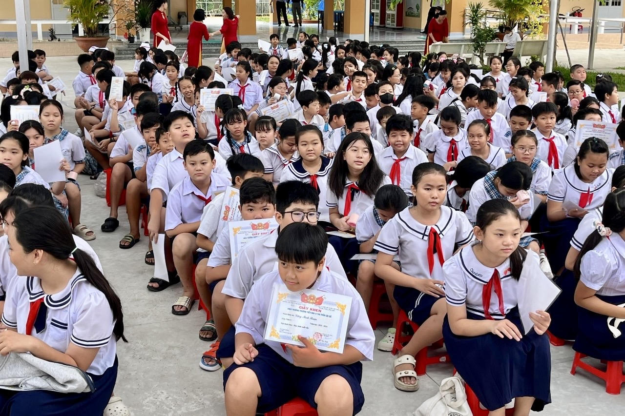 Nhiều dấu ấn nổi bật của Trường Tiểu học A thị trấn Cái Bè