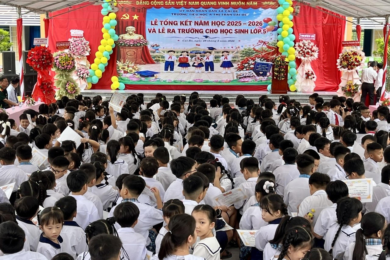 Nhiều dấu ấn nổi bật của Trường Tiểu học A thị trấn Cái Bè