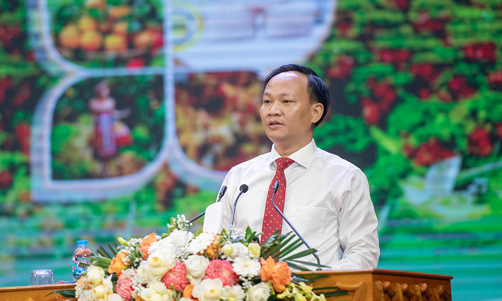 Ông Phạm Văn Thịnh, Phó Chủ tịch UBND tỉnh Bắc Ninh phát biểu tại hội nghị