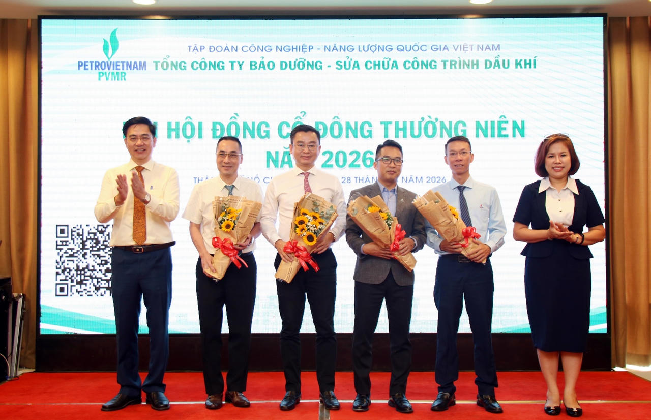 Thành viên ban lãnh đạo, điều hành, ban kiểm soát nhiệm kỳ mới của PVMR ra mắt Đại hội