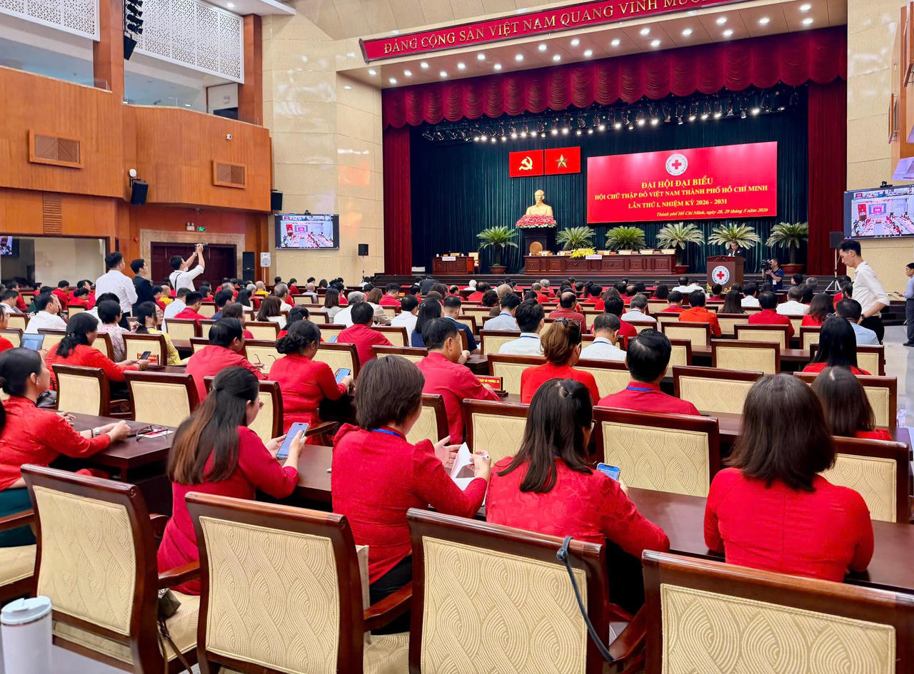 Các đại biểu tham dự -	Đại hội đại biểu Hội Chữ thập đỏ Việt Nam TP Hồ Chí Minh lần thứ I, nhiệm kỳ 2026-2031.