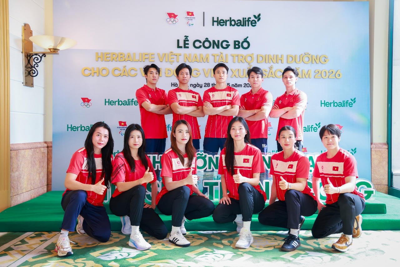 Các VĐV Thể Thao Việt Nam được Herbalife Việt Nam tài trợ dinh dưỡng