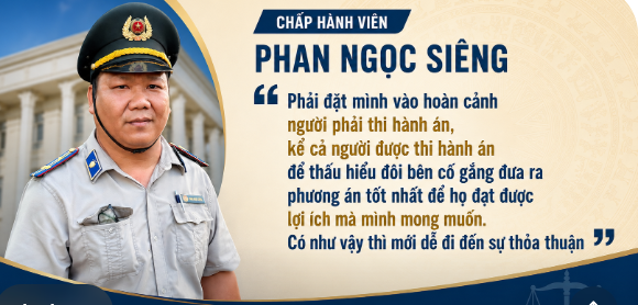 Chuyện nghề Thi hành án dân sự: Những bước chân không mỏi của Chấp hành viên trên nẻo đường cưỡng chế Thi hành án dân sự.
Kỳ 3: Hóa giải những vụ án căng thẳng bằng sự thấu hiểu