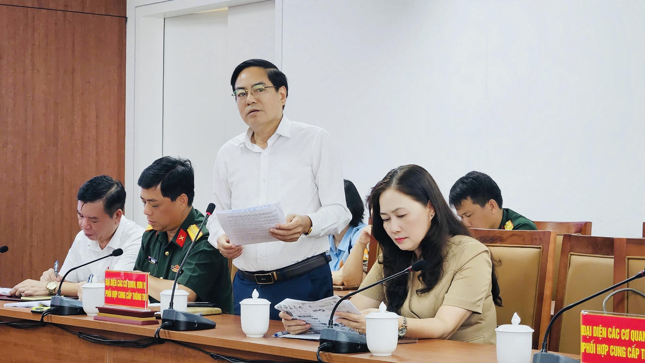 Phó Giám đốc Sở Y tế Hải Phòng Phan Huy Thục phát biểu tại hội nghị.