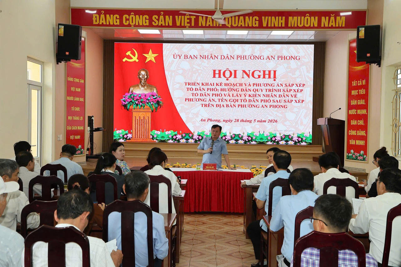 Phường An Phong triển khai kế hoạch và phương án sắp xếp tổ dân phố...