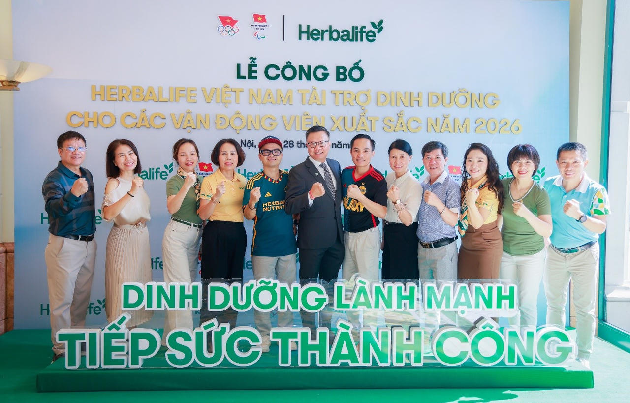 Herbalife Việt Nam tiếp tục đồng hành dinh dưỡng cùng các vận động viên xuất sắc Việt Nam năm 2026