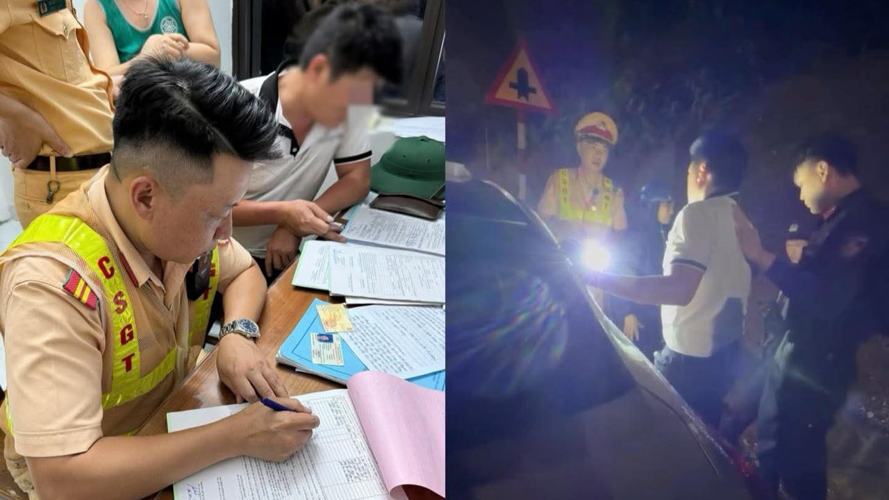 Tài xế ở Tuyên Quang 'giả vờ ngủ' khi gặp chốt kiểm tra nồng độ cồn