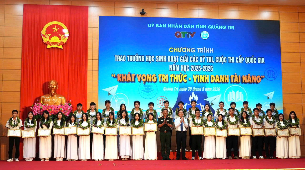 Quảng Trị: Lan tỏa ‘Khát vọng tri thức’, vinh danh tài năng trẻ