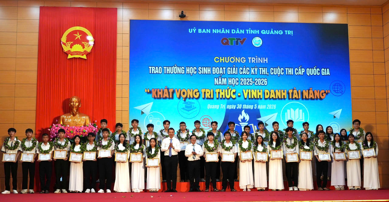 Quảng Trị: Lan tỏa ‘Khát vọng tri thức’, vinh danh tài năng trẻ