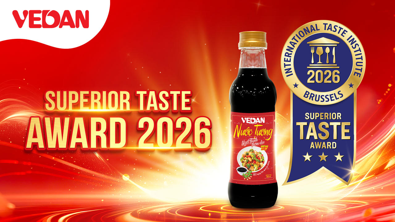 Sản phẩm nước tương Vedan Việt Nam đạt chứng nhận ‘Vị ngon thượng hạng 2026’
