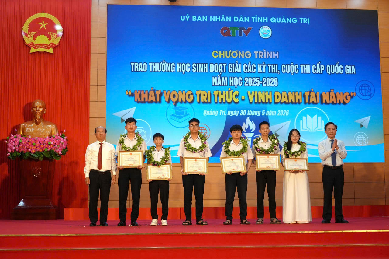 Quảng Trị: Lan tỏa ‘Khát vọng tri thức’, vinh danh tài năng trẻ
