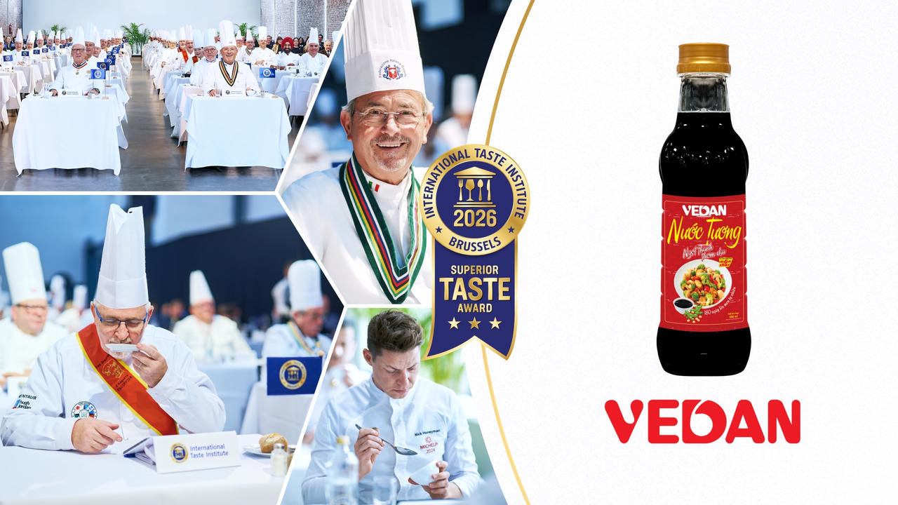 Sản phẩm nước tương Vedan Việt Nam đạt chứng nhận ‘Vị ngon thượng hạng 2026’