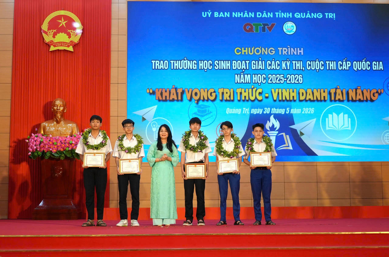 Quảng Trị: Lan tỏa ‘Khát vọng tri thức’, vinh danh tài năng trẻ