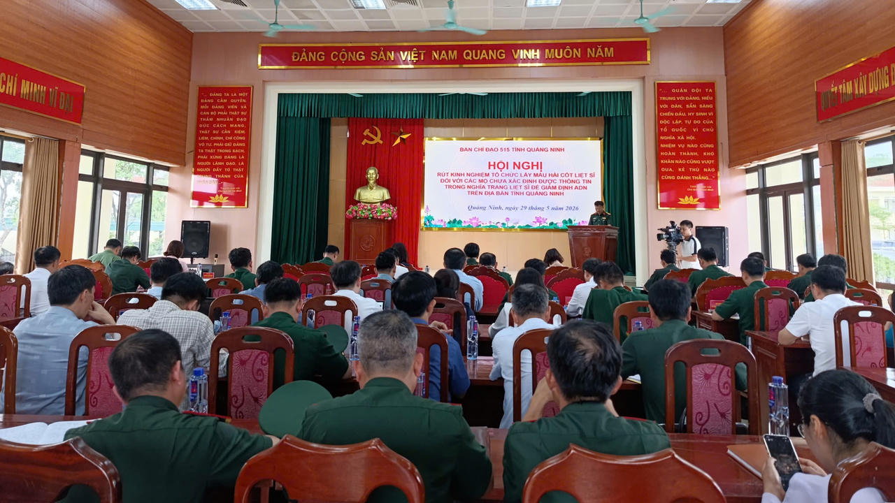 Tỉnh Quảng Ninh phấn đấu hoàn thành xác định ADN hài cốt liệt sĩ xong trước ngày 2/9