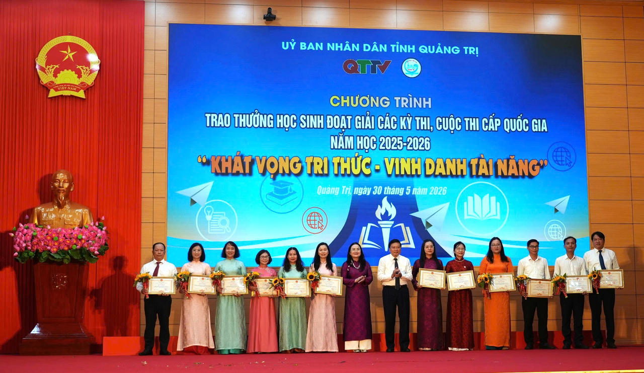 Quảng Trị: Lan tỏa ‘Khát vọng tri thức’, vinh danh tài năng trẻ