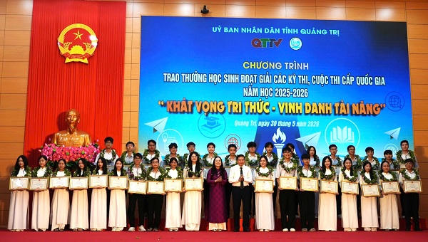 Quảng Trị: Lan tỏa ‘Khát vọng tri thức’, vinh danh tài năng trẻ