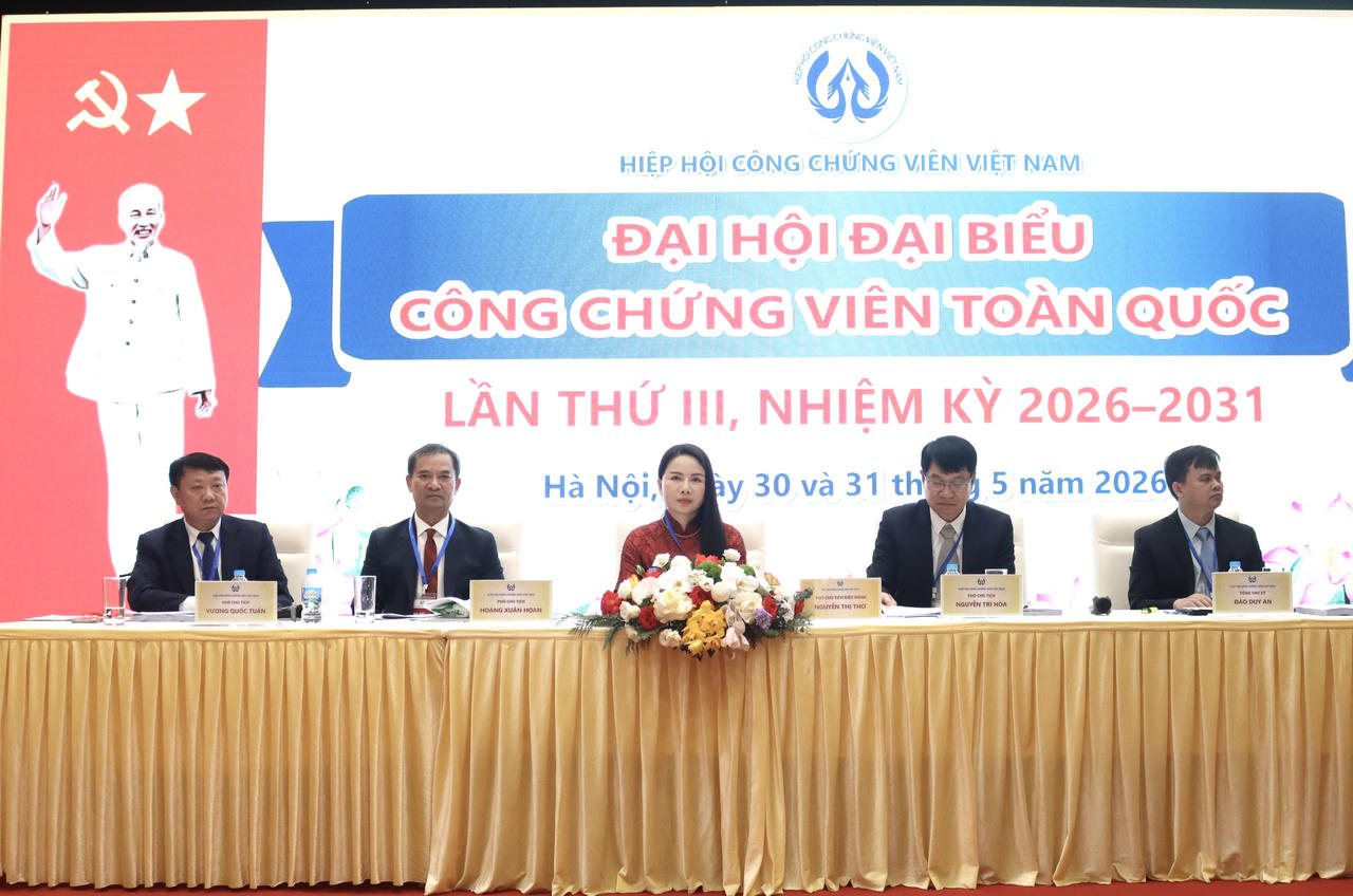 128 đại biểu tham dự Đại hội đại biểu Công chứng viên toàn quốc lần thứ III