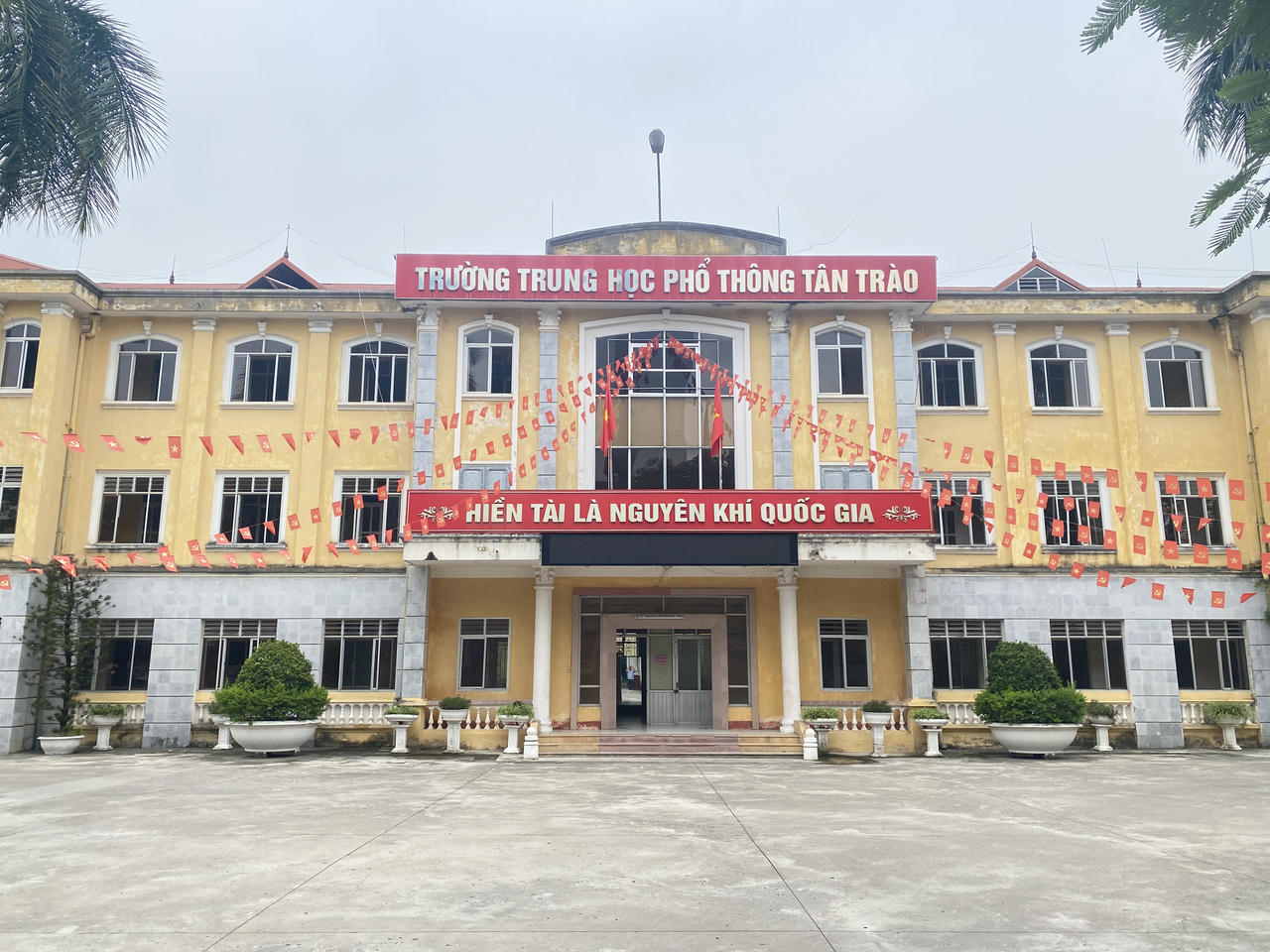 Trường THPT Tân Trào - Tuyên Quang. (Ảnh: Lê Hanh)