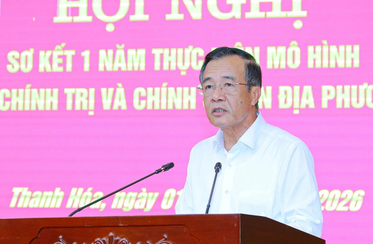 Bí thư Tỉnh ủy Thanh Hóa Lê Đức Thái kết luận hội nghị.