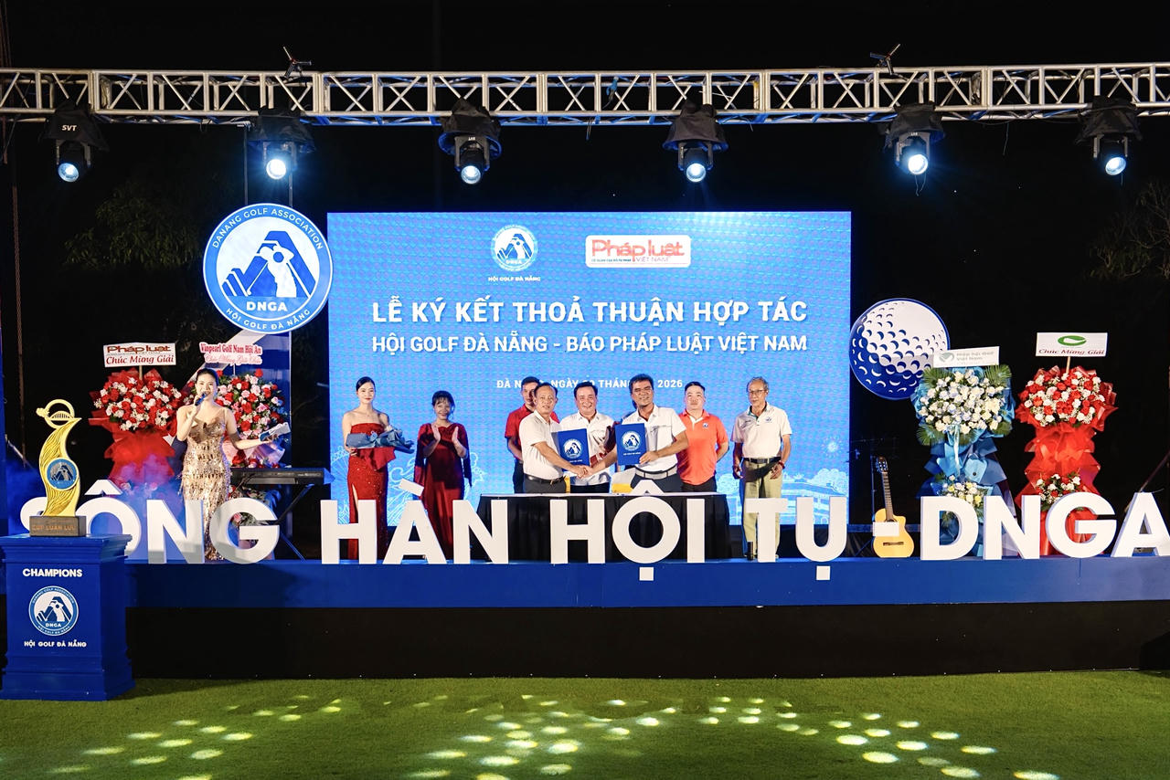 Báo Pháp luật Việt Nam và Hội Golf TP Đà Nẵng ký kết hợp tác năm 2026