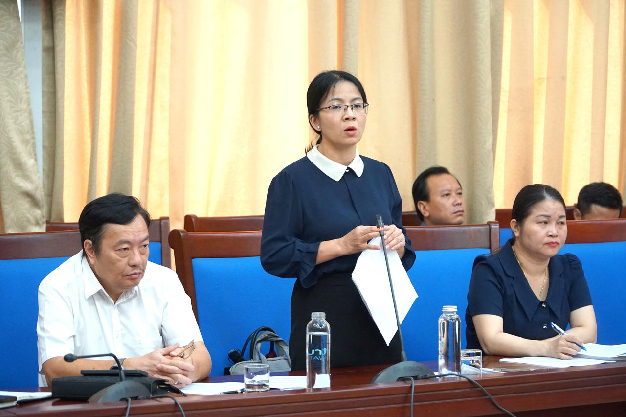 Bà Hoàng Thị Xuyên - Phó Chủ tịch UBND xã Tân Châu, tỉnh Nghệ An phản ánh những khó khăn trong cải cách hành chính tại cấp cơ sở.