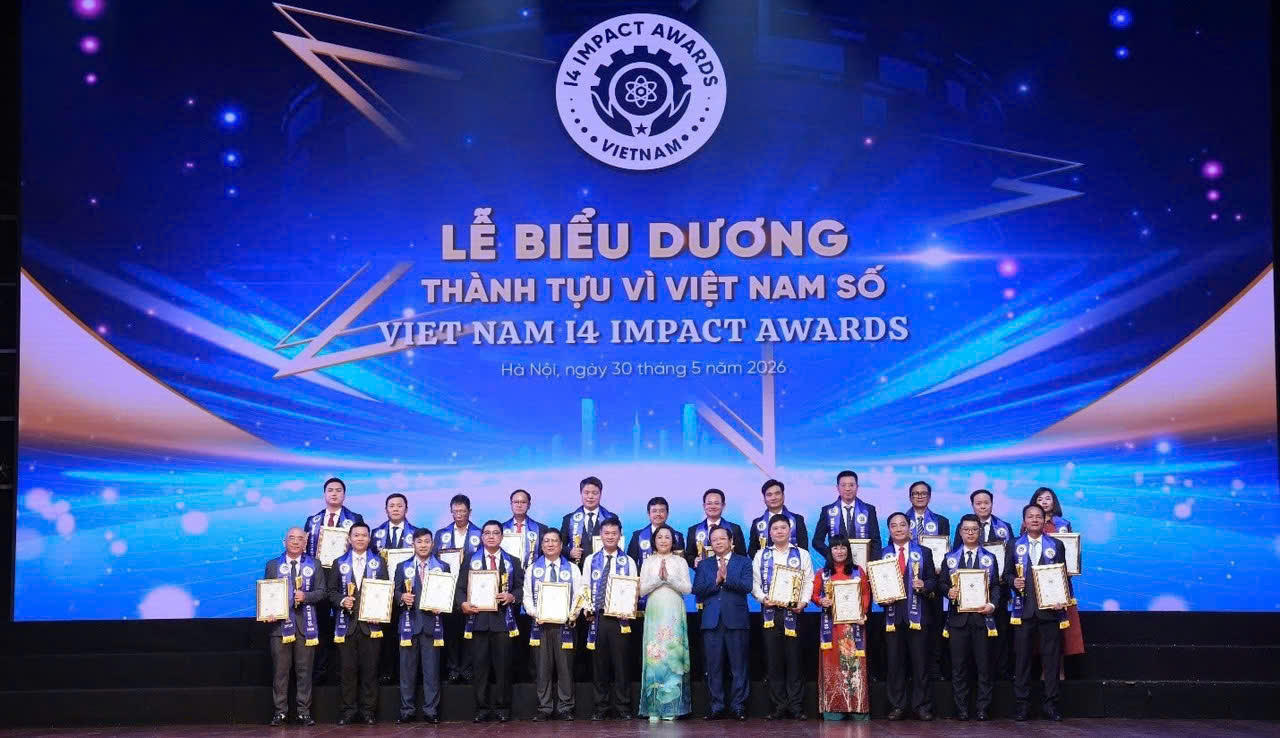 Các tổ chức, doanh nghiệp và cá nhân được vinh danh tại Lễ biểu dương Thành tựu Tác động vì Việt Nam – Vietnam I4 Impact Awards 2026.