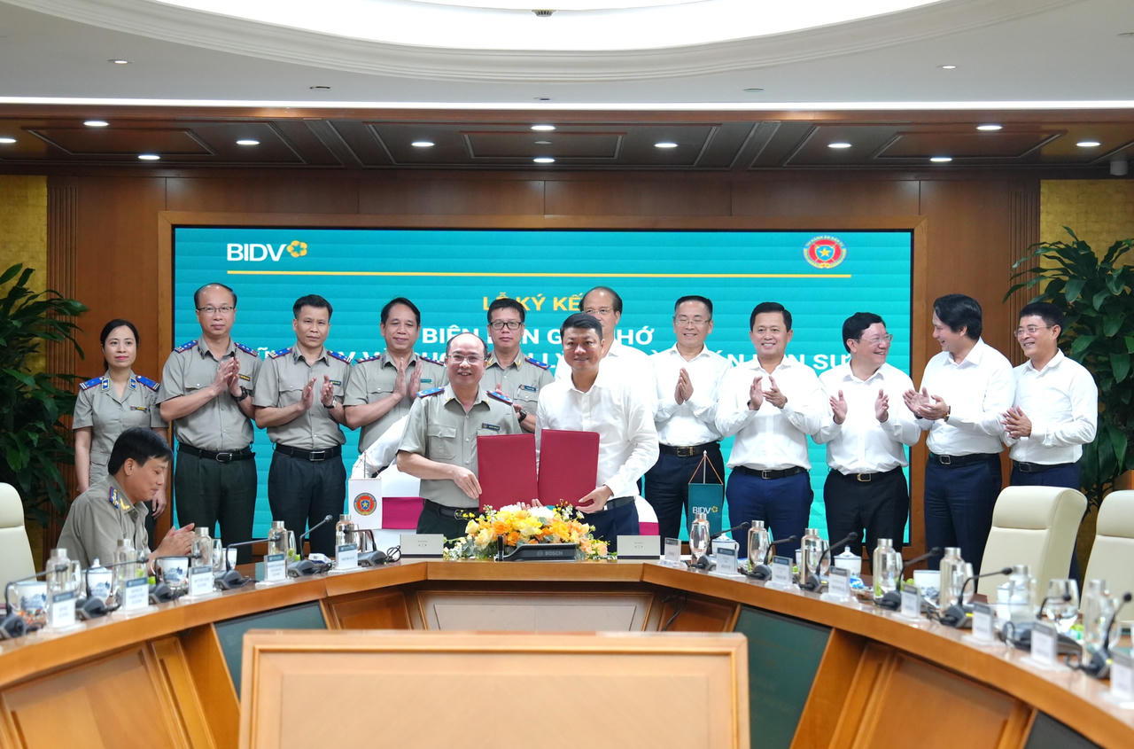 Cục Quản lý Thi hành án dân sự ký kết Biên bản ghi nhớ với BIDV