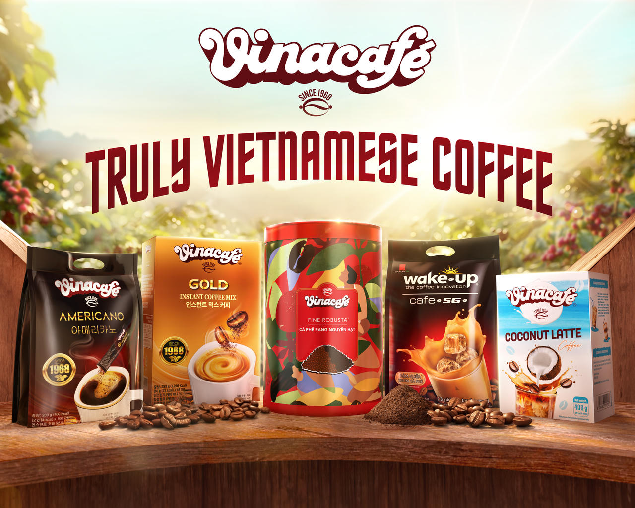 Một số sản phẩm của Masan Consumer tại triển lãm.
