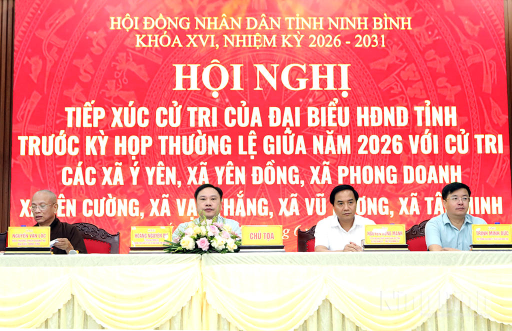 Tổ đại biểu số 4 HĐND tỉnh khóa XVI, nhiệm kỳ 2026-2031 tiếp xúc cử tri tại xã Ý Yên.
