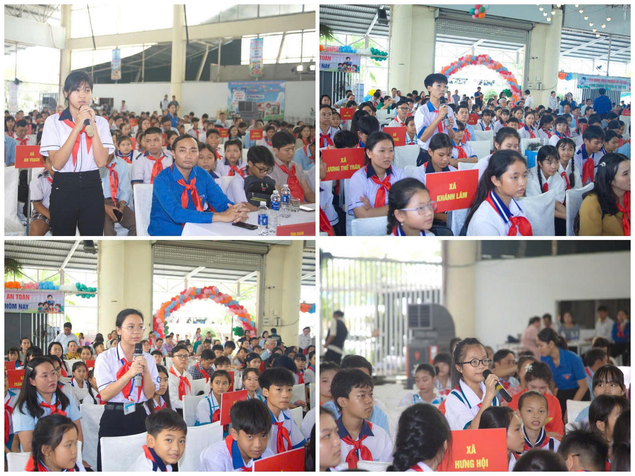Các em học sinh mạnh dạn chia sẻ tâm tư, nguyện vọng, kiến nghị với lãnh đạo tỉnh Cà Mau về những vấn đề liên quan đến trẻ em.