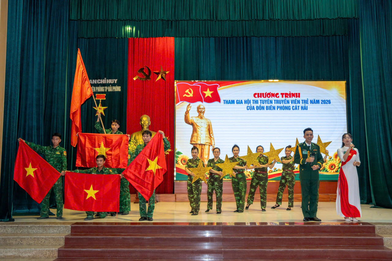 Sôi nổi Hội thi Cán bộ Đoàn giỏi, Tuyên truyền viên trẻ Bộ đội Biên phòng Hải Phòng
