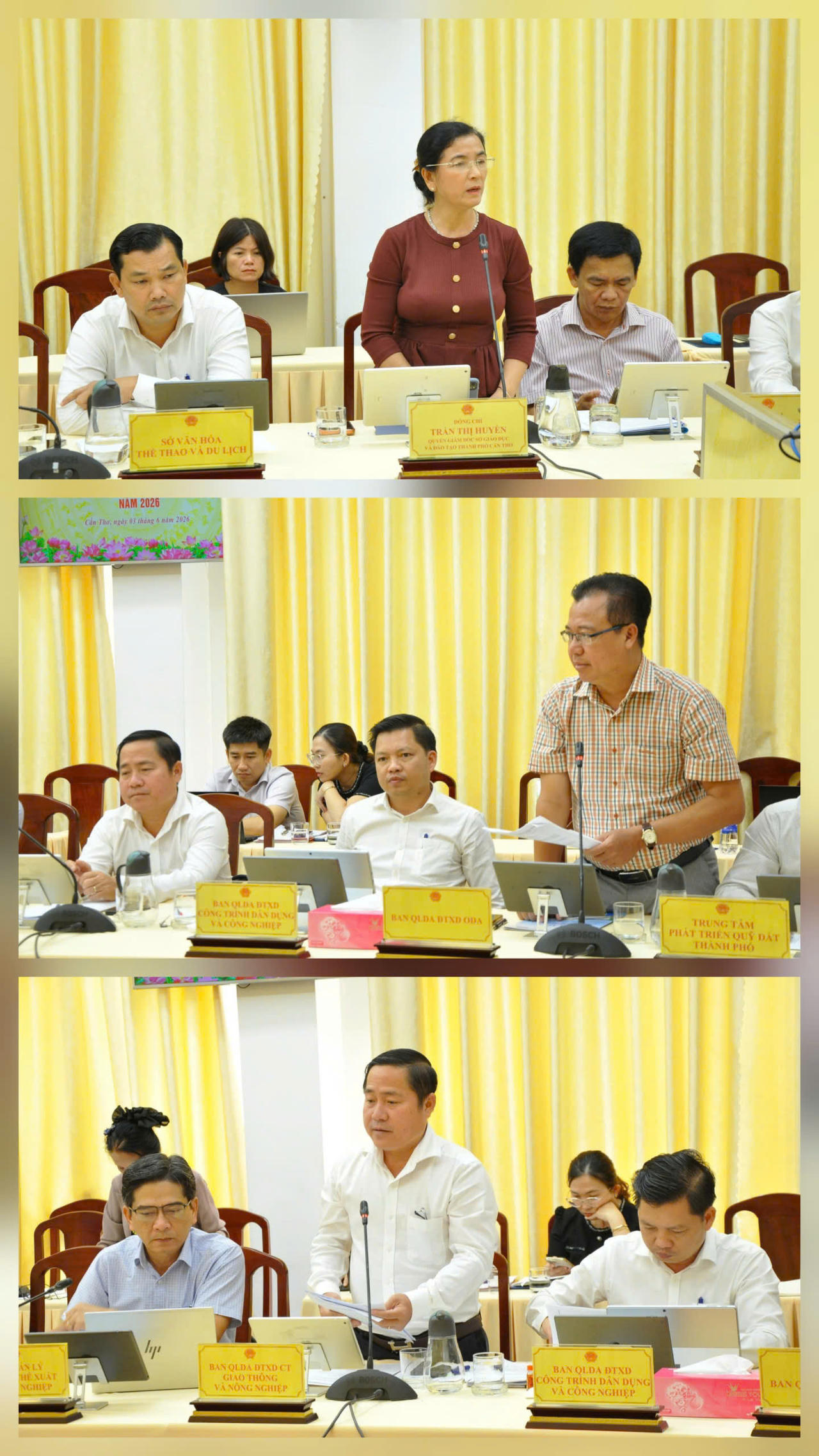 Đại diện các sở, ngành tham gia thảo luận, đề xuất giải pháp thúc đẩy phát triển kinh tế - xã hội tại phiên họp.
