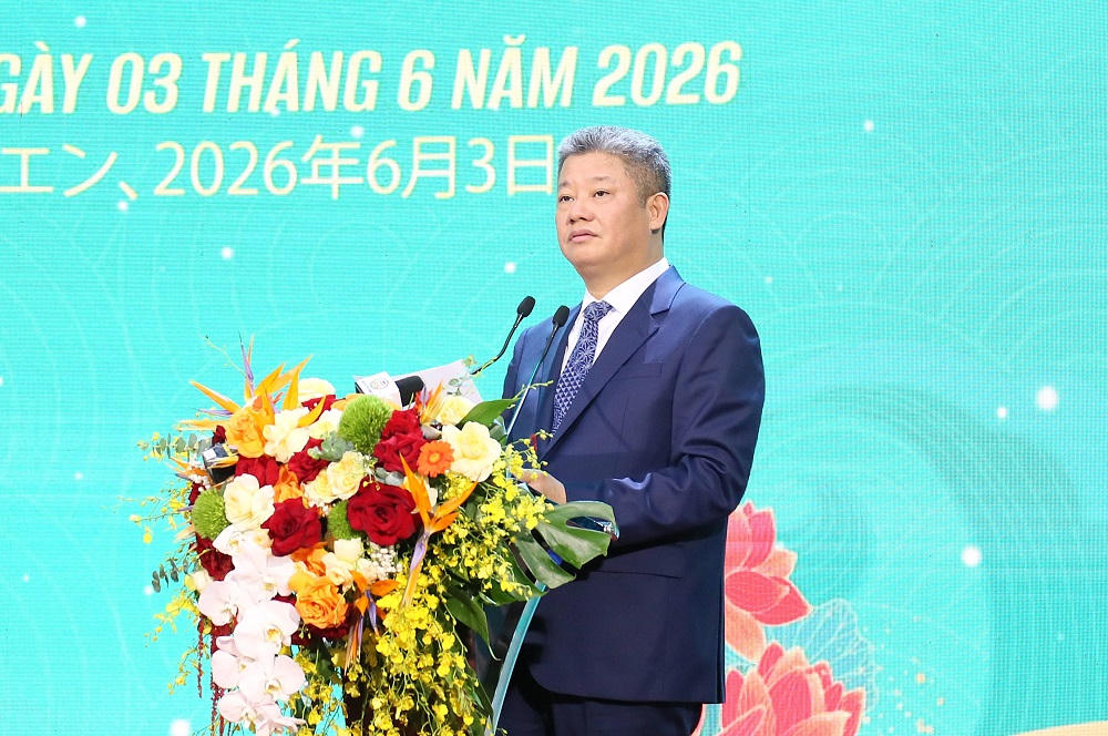 Ông&nbsp;Nguyễn Mạnh Quyền, Phó Bí thư Tỉnh ủy, Chủ tịch UBND tỉnh phát biểu tại chương trình.